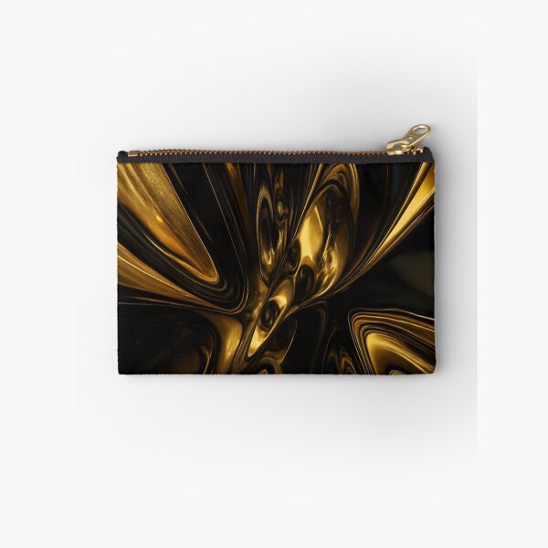 Item preview, Gilded Obsidian High Gloss 3D Liquid Gold Abstract designed and sold by MakarenaCreate.