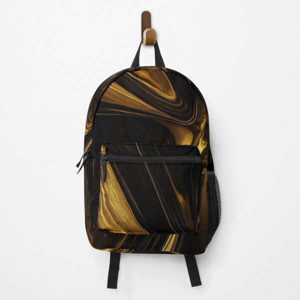 Item preview, Gilded Obsidian High Gloss 3D Liquid Gold Abstract designed and sold by MakarenaCreate.