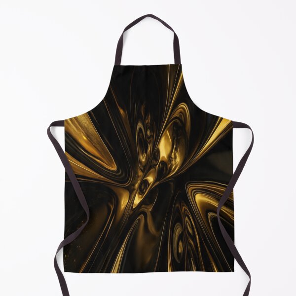 Item preview, Gilded Obsidian High Gloss 3D Liquid Gold Abstract designed and sold by MakarenaCreate.