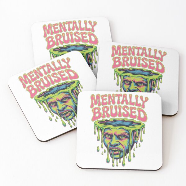 Item preview, Mentally Bruised Psychedelic Melting Mind Graphic Tee Design designed and sold by NewUSShop.