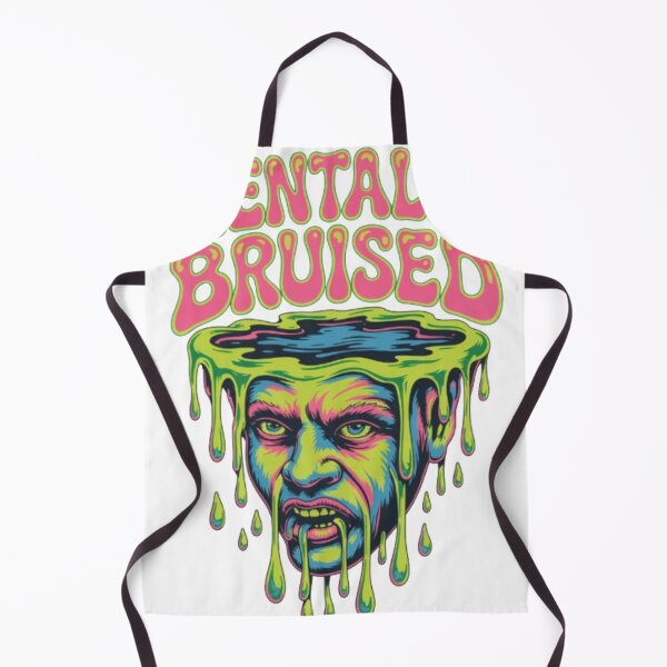Item preview, Mentally Bruised Psychedelic Melting Mind Graphic Tee Design designed and sold by NewUSShop.