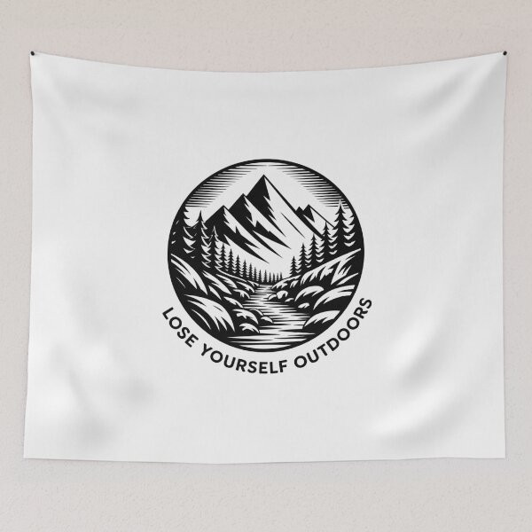 Item preview, Lose Yourself Outdoors - White Tee designed and sold by Peter Stawicki.
