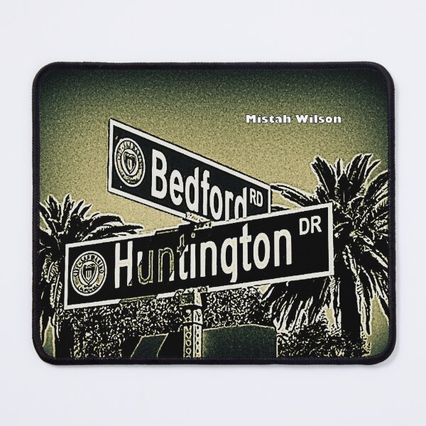 Item preview, Bedford Road & Huntington Drive, San Marino, California designed and sold by The Street Sign Store.
