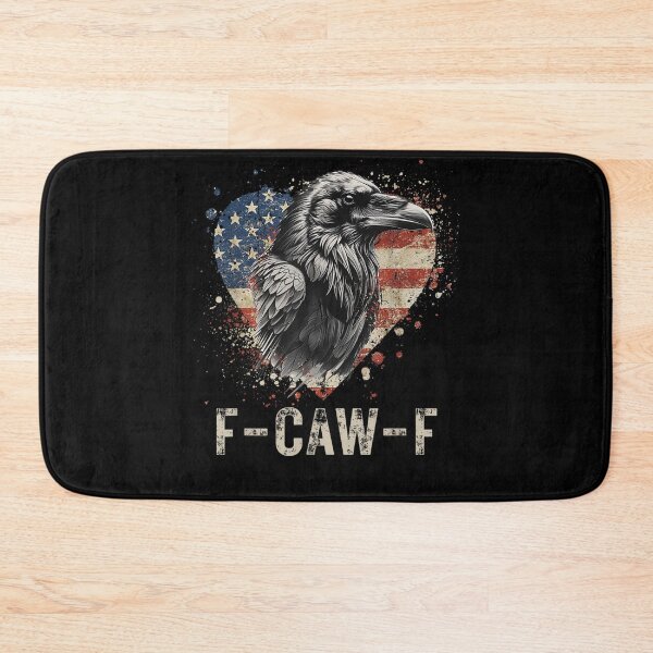 Item preview, F-Caw-F Black Crow Black Bird Heart USA Flag Vintage designed and sold by Juansustait.