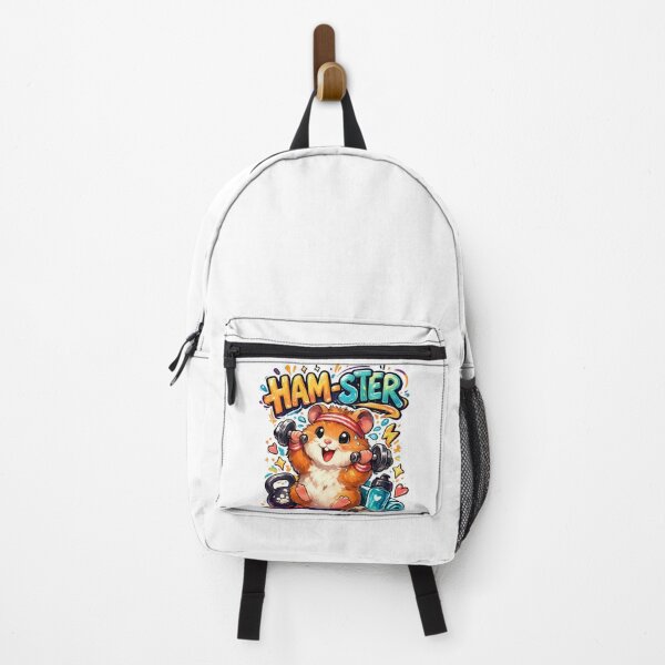 Item preview, Ham-Ster Cute Hamster Gym Pun | Funny Chubby Hamster Lifting Weights Kawaii Fitness Design designed and sold by StrayaDesign.