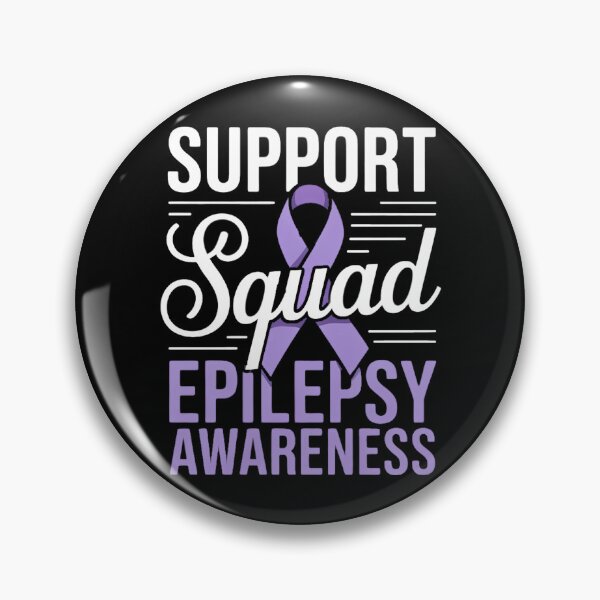 Item preview, Epilepsy Warrior Support Squad Support Epilepsy Awareness designed and sold by HellD3vil-Art.