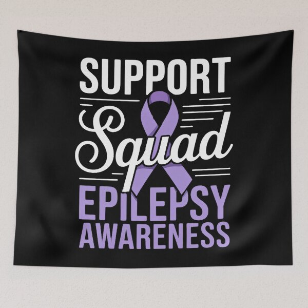 Item preview, Epilepsy Warrior Support Squad Support Epilepsy Awareness designed and sold by HellD3vil-Art.