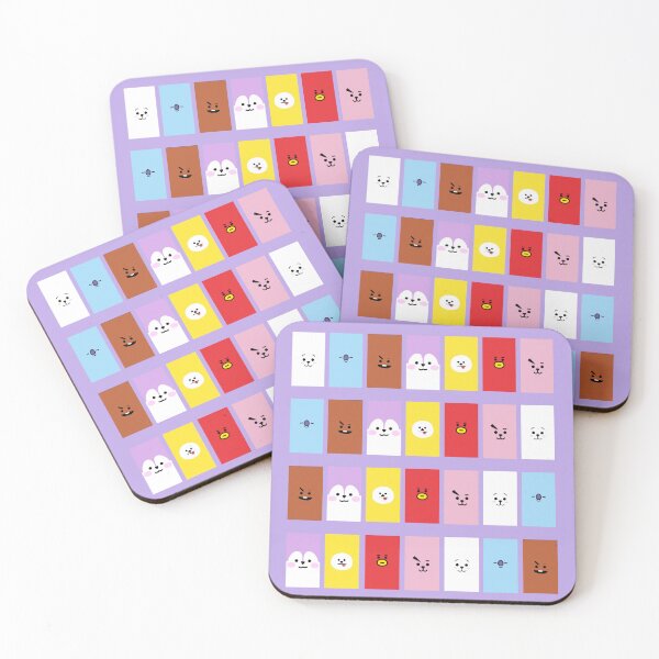 Item preview, Kpop BTS BT21 faces all member characters designed and sold by M4ch4Moch1Design.