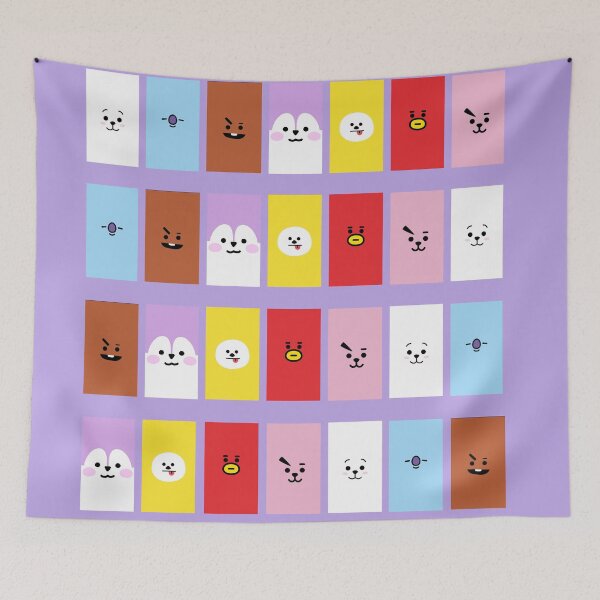 Item preview, Kpop BTS BT21 faces all member characters designed and sold by M4ch4Moch1Design.
