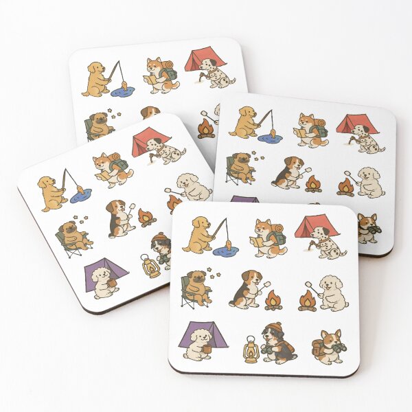 Item preview, Camping Dogs Friends Outdoor Adventure Squad designed and sold by Fikuall.