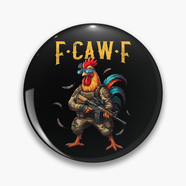 Item preview, F-Caw-F Camo Chicken Tactical Rooster Military Funny Fcawf designed and sold by Juansustait.