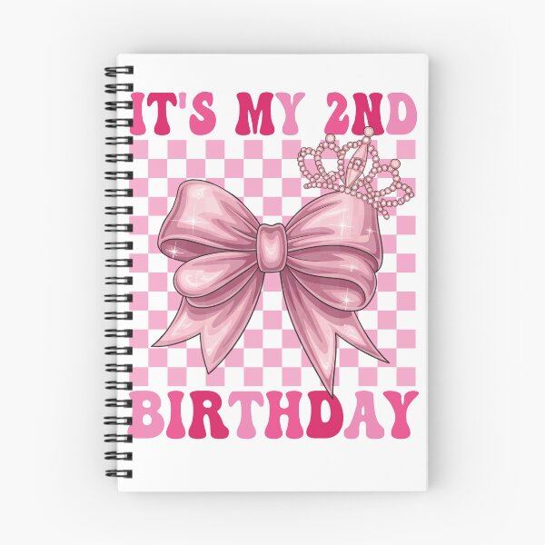 Item preview, Its My 2nd Birthday Girl Cute Pink Coquette Bow 2 designed and sold by Night Forest.