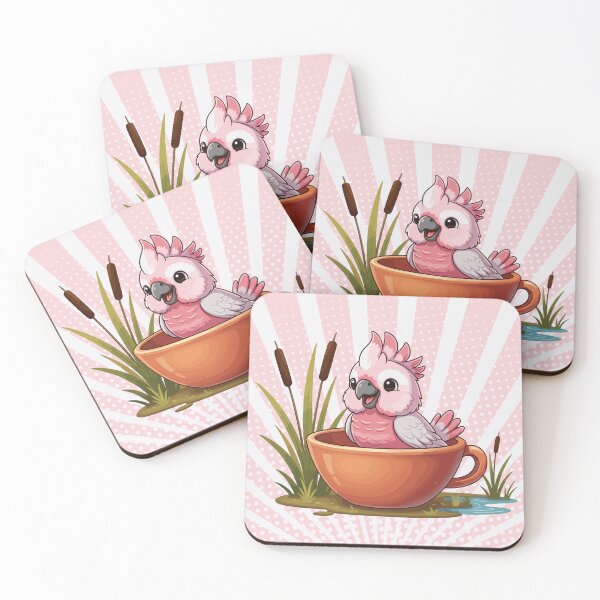 Item preview, Cute Pink Galah in Mug – Australiana Bird Art  designed and sold by MvuuStudio.