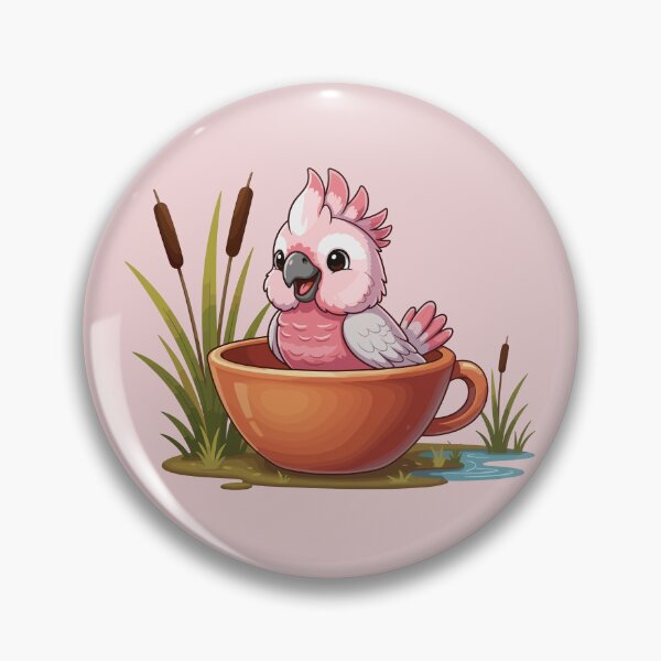 Item preview, Cute Pink Galah in Mug – Australiana Bird Art  designed and sold by MvuuStudio.