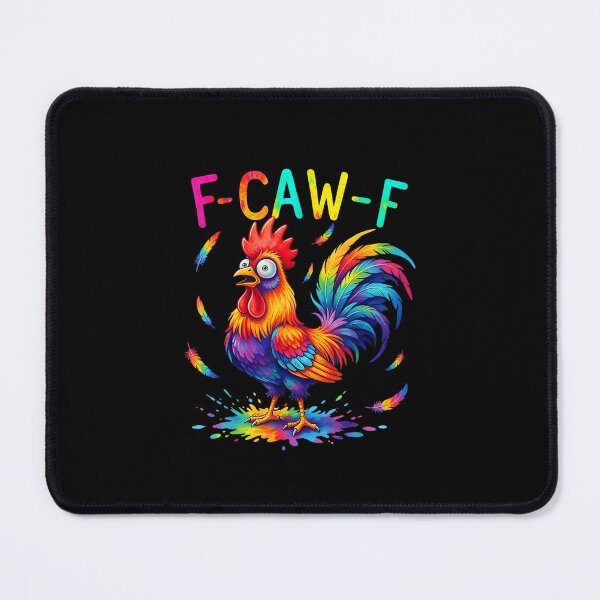 Item preview, F-Caw-F Funny Chicken Tie Dye Shocked Humor Rooster Quote designed and sold by Juansustait.