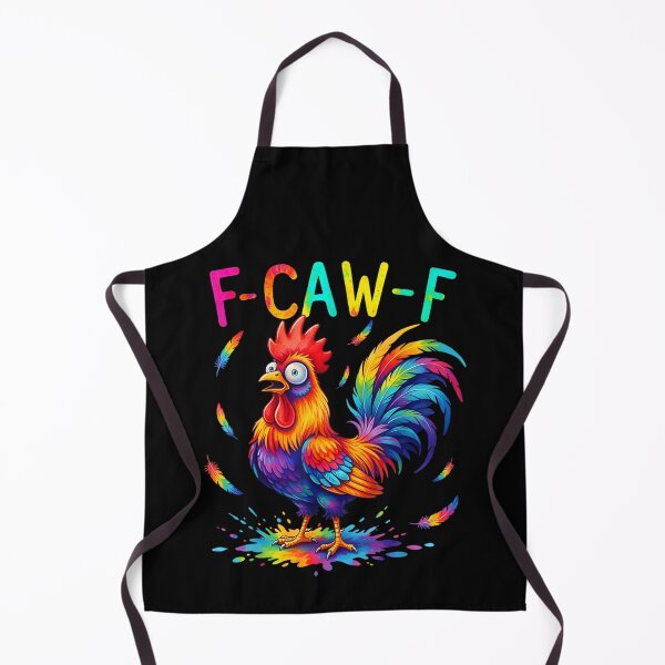 Item preview, F-Caw-F Funny Chicken Tie Dye Shocked Humor Rooster Quote designed and sold by Juansustait.