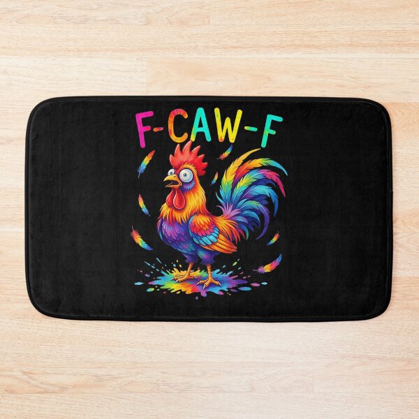 Item preview, F-Caw-F Funny Chicken Tie Dye Shocked Humor Rooster Quote designed and sold by Juansustait.