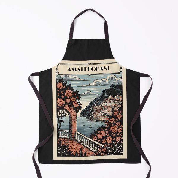 Item preview, Vintage Amalfi Coast Travel Poster Italy Retro Coastal Art designed and sold by Cipher & Soul.