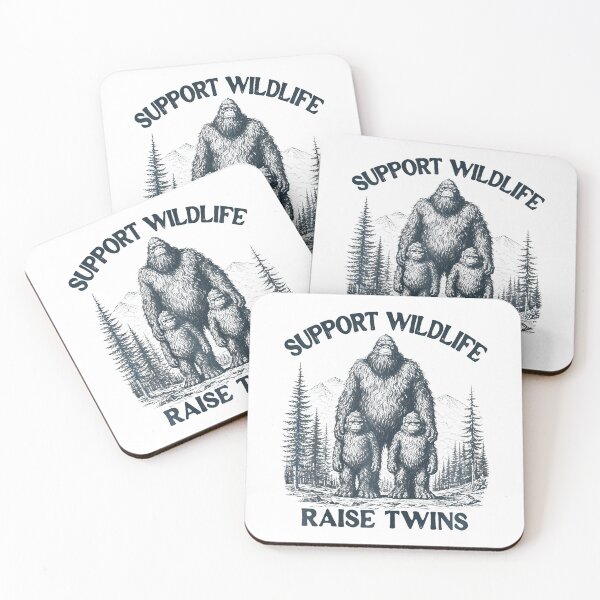 Item preview, Twin Parent Mom Dad Of Twins Support Wildlife Raise Twins T-Shirt designed and sold by krotkrot.