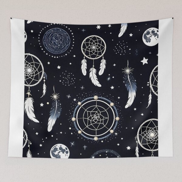 Item preview, Mystical Dreamcatchers Under Cosmic Skies designed and sold by ShaDeS-AI-Art.
