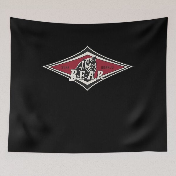 Item preview, Surfing Bear Big Wednesday Cult Surfboard Surf Logo Diamond  designed and sold by SelfShop.
