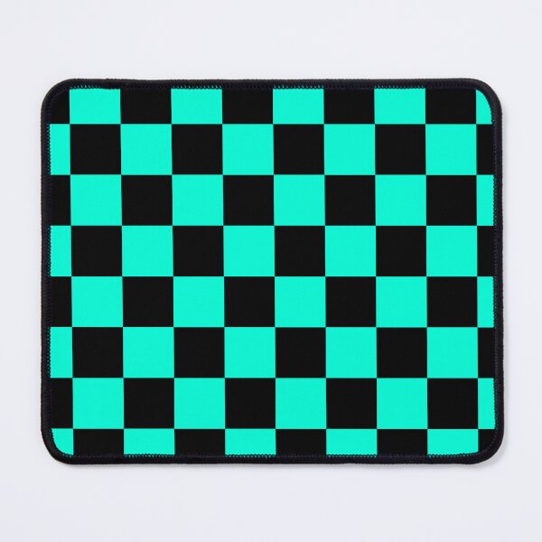 Item preview, Black and Aqua Checkerboard Pattern - Bold Retro Arcade Vibes designed and sold by Lainey1978.