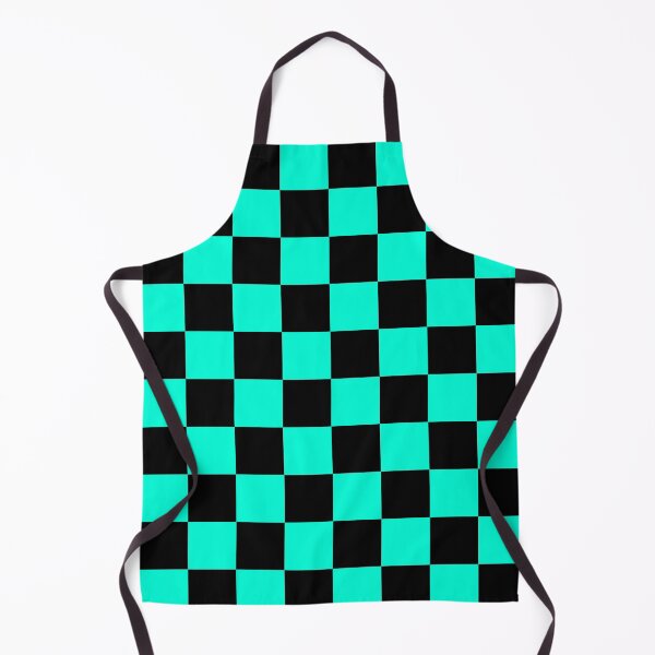 Item preview, Black and Aqua Checkerboard Pattern - Bold Retro Arcade Vibes designed and sold by Lainey1978.