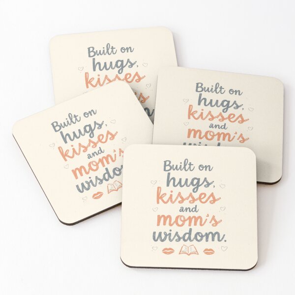 Item preview, Built on Hugs Kisses and Mom’s Wisdom Cute Mother’s Day T-Shirt designed and sold by FestivityFinds.