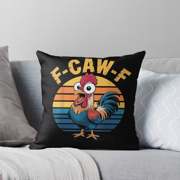 Item preview, Funny F-Awk-F Chicken F-Caw-F Rooster Pun Retro  designed and sold by Juansustait.