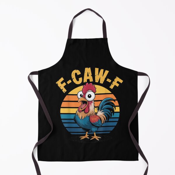 Item preview, Funny F-Awk-F Chicken F-Caw-F Rooster Pun Retro designed and sold by Juansustait.