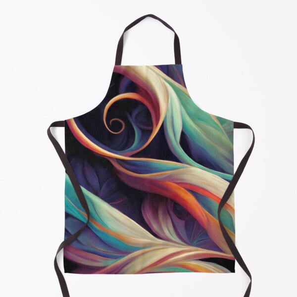Item preview, Blue, Sea Green And Aqua Floral Swirls Abstract Painting designed and sold by DEC02.