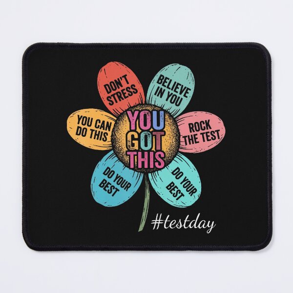 Item preview, Floral Test Day Teacher Motivation designed and sold by yartyartyart.