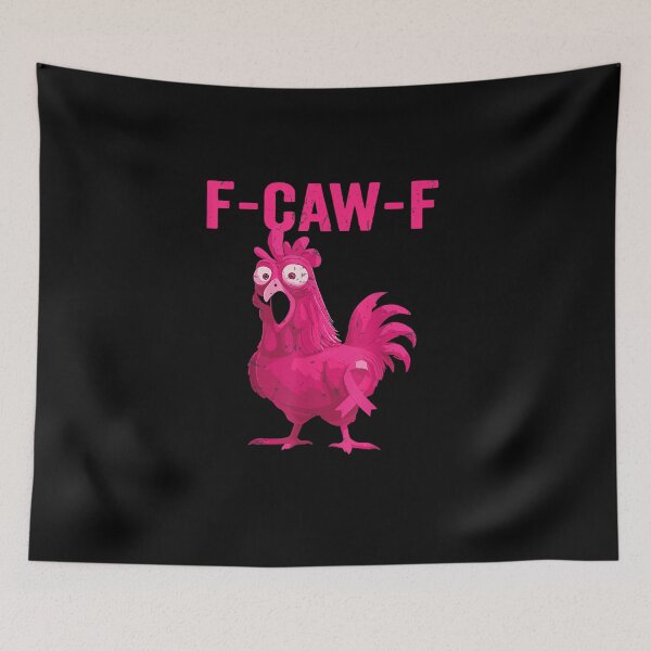 Item preview, Funny Pink Rooster F-CAW-F Breast Cancer Awareness Tee designed and sold by Juansustait.