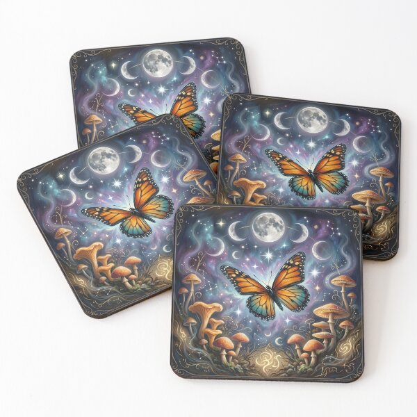 Item preview, Magical Butterfly Land of Shrooms designed and sold by Eclectic Monkey.