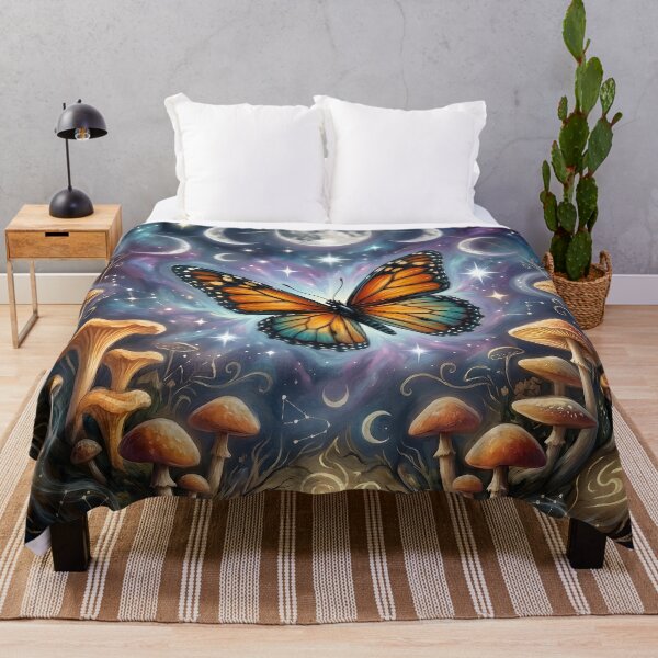 Item preview, Magical Butterfly Land of Shrooms designed and sold by Eclectic Monkey.