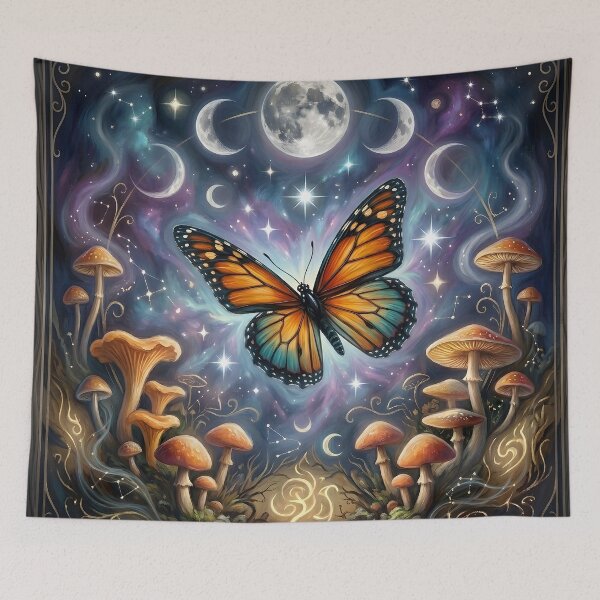 Item preview, Magical Butterfly Land of Shrooms designed and sold by Eclectic Monkey.