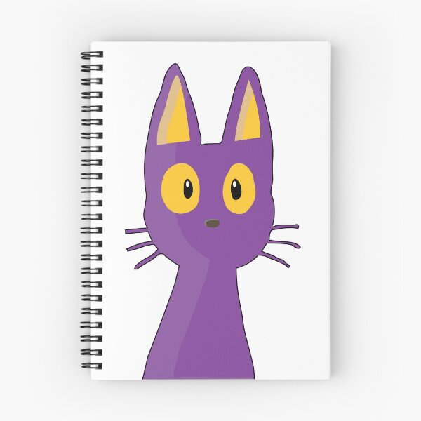 Artikelvorschau, Minimalistische lila Katzen-Cartoon-Kunst entworfen und verkauft von Beenalixe.