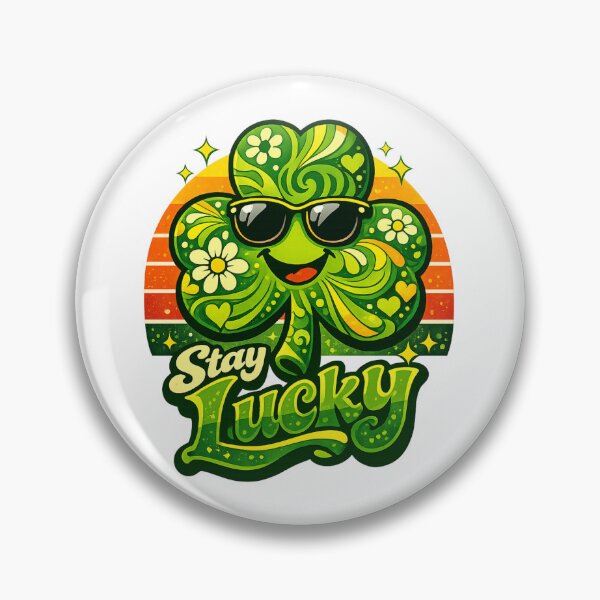 Item preview, Lucky Clover Retro Vibes Illustration designed and sold by StormVape.
