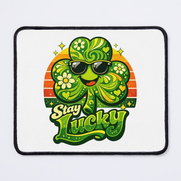 Item preview, Lucky Clover Retro Vibes Illustration designed and sold by StormVape.