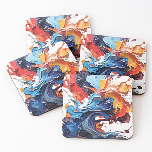 Item preview, Colorful Explosion Of Paint With Splatter Contemporary Abstract designed and sold by DEC02.