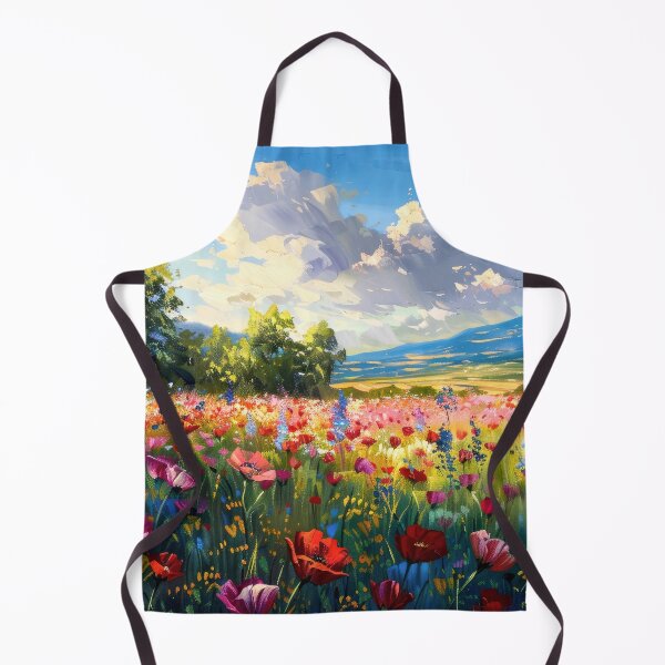 Item preview, Wildflowers, Trees, Mountains And Clouds Abstract Digital Art designed and sold by DEC02.