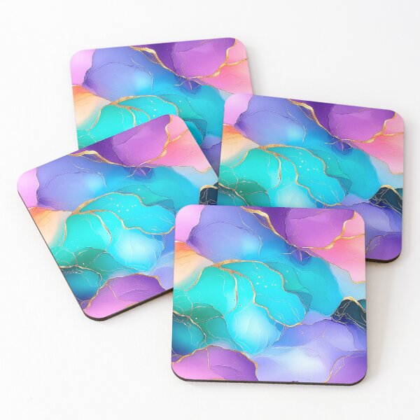 Item preview, Blue, Lilac, And Sea Green Abstract Designs Art designed and sold by DEC02.