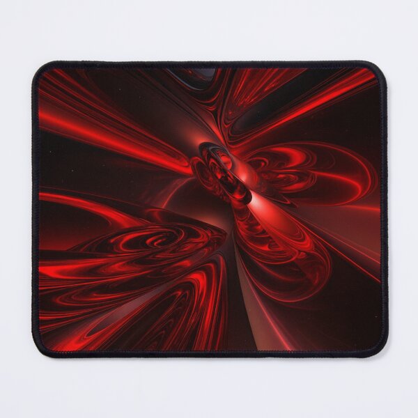 Item preview, Crimson Plasma Vortex Futuristic 3D Red and Black Abstract Art designed and sold by MakarenaCreate.