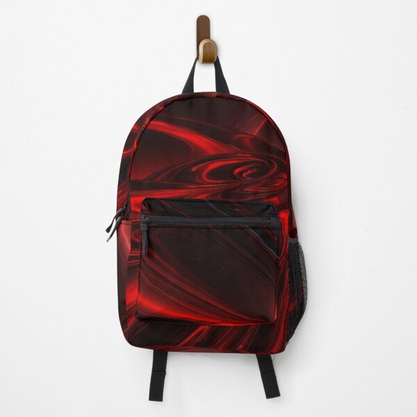 Item preview, Crimson Plasma Vortex Futuristic 3D Red and Black Abstract Art designed and sold by MakarenaCreate.