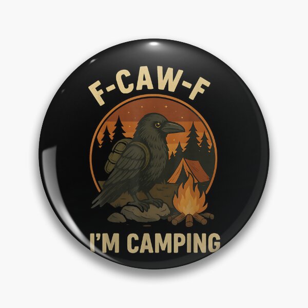 Item preview, Funny Raven Camping Shirt Crow Tent Forest Bonfire designed and sold by Juansustait.
