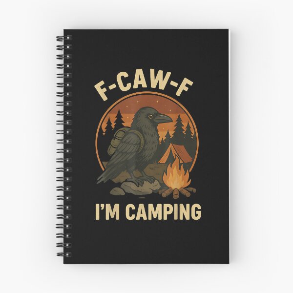 Item preview, Funny Raven Camping Shirt Crow Tent Forest Bonfire designed and sold by Juansustait.