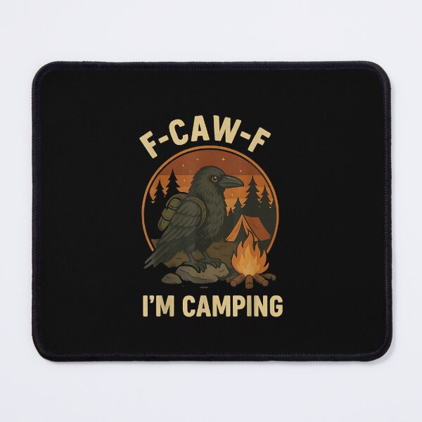 Item preview, Funny Raven Camping Shirt Crow Tent Forest Bonfire designed and sold by Juansustait.