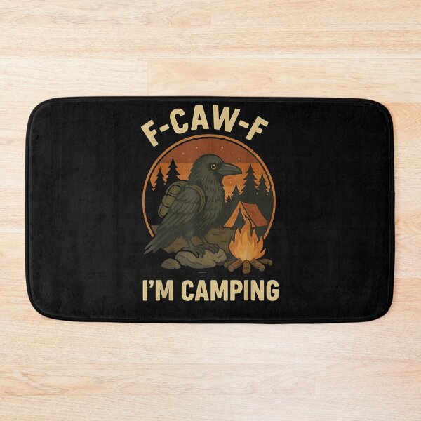 Item preview, Funny Raven Camping Shirt Crow Tent Forest Bonfire designed and sold by Juansustait.