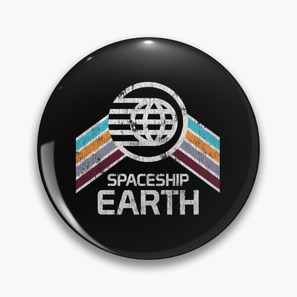 Item preview, Spaceship Earth Logo In Distressed Style designed and sold by SelfShop.