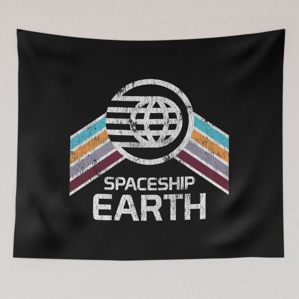 Item preview, Spaceship Earth Logo In Distressed Style designed and sold by SelfShop.